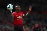 Manchester United's captain Ashley Young